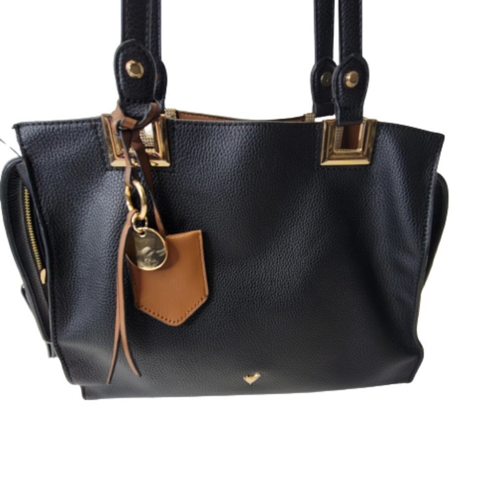 Black Shoulder Handbag. Large Tote Handbag